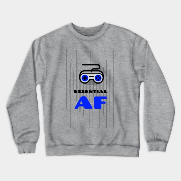 ESSENTIAL AF GAMER Crewneck Sweatshirt by Freckle Face